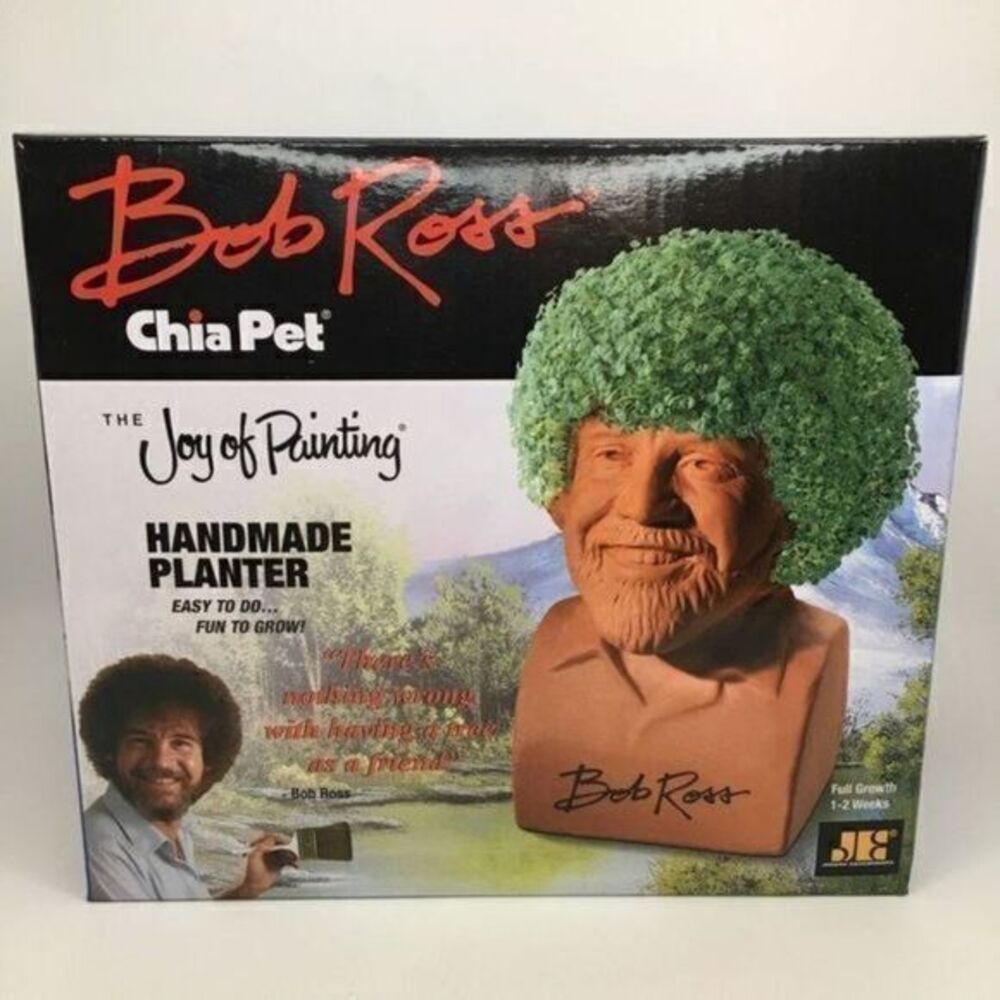 Chia Pet Bob Ross The Joy of Painting Plant Planter NEW